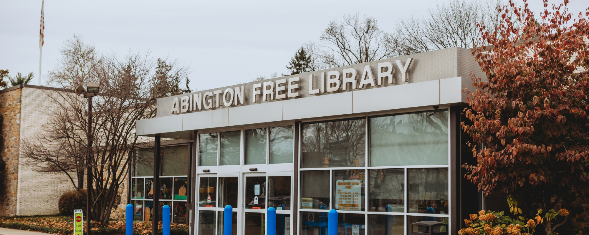 Abington Free Library Entrance 