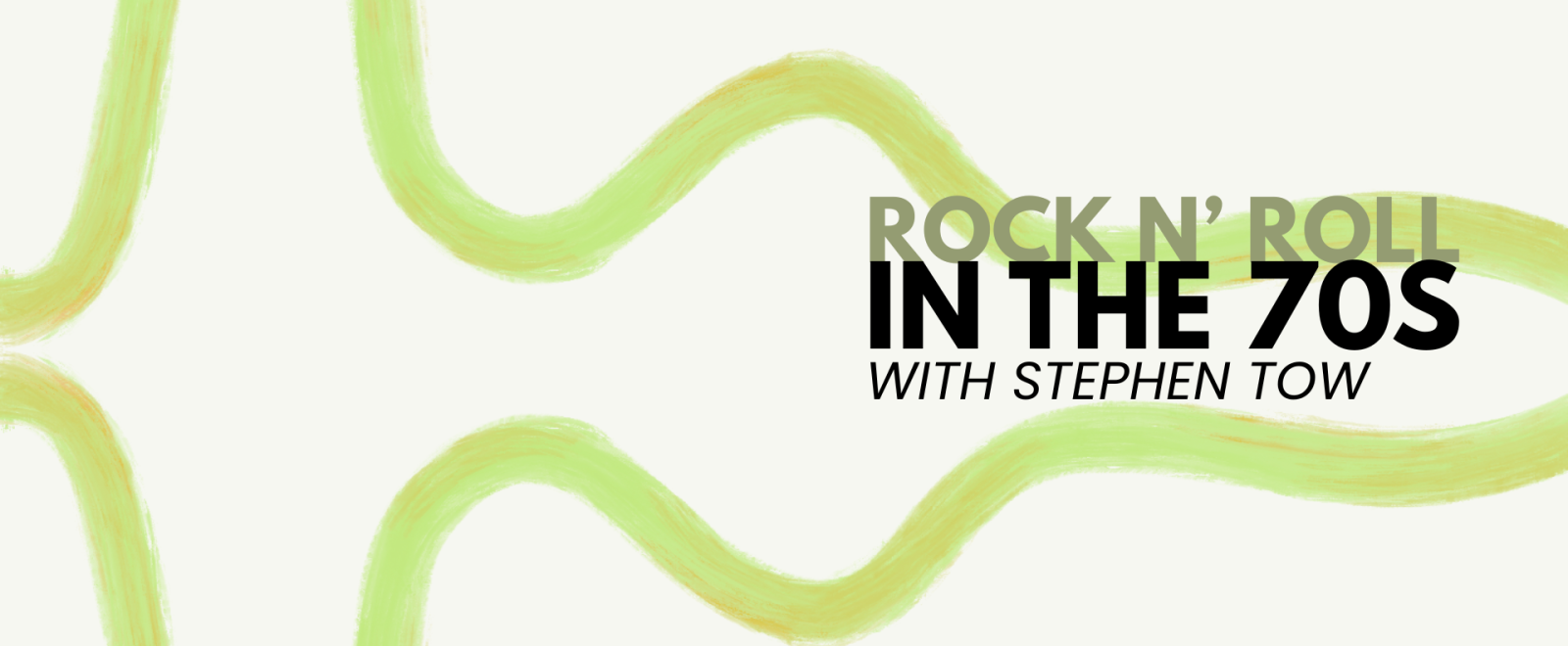 text image with title: rock n roll in the 70s